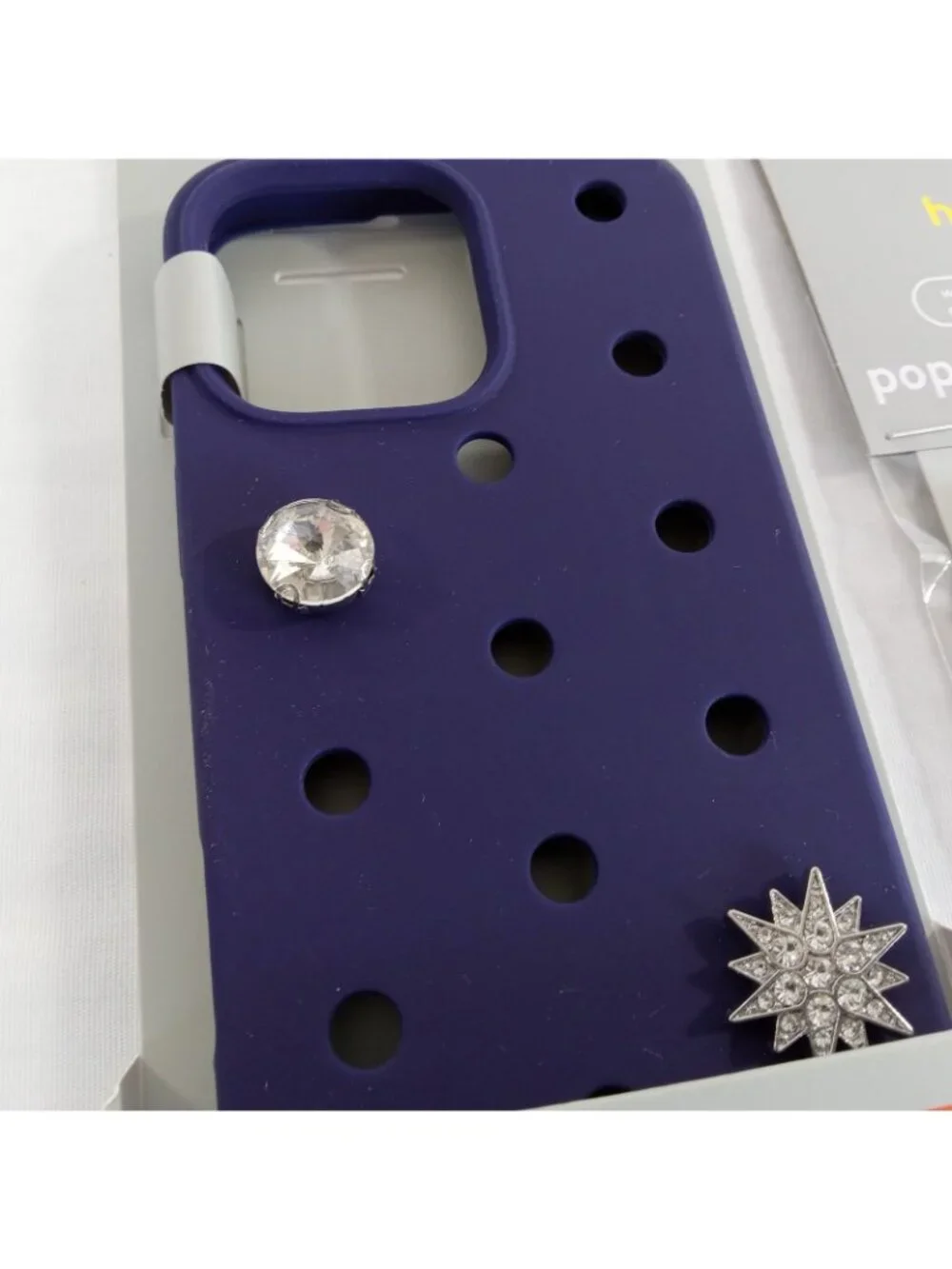 Heyday Phone Pop-In Case for iPhone 16 Pro Max  Navy Blue & 8 Pop-In Charms Set